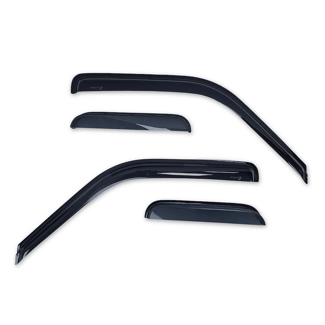 4231H – TRAILFX Rainguard, Low Profile Fits Front And Rear Tape-On Smoke Acrylic Set Of 4